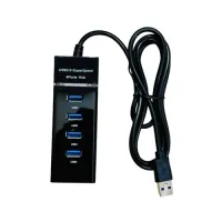 Logic 4-Port USB 3.0 Hub 1.2m Cable – Black
